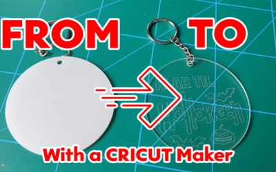 Lav en graveret akryl nøglering med din Cricut Maker