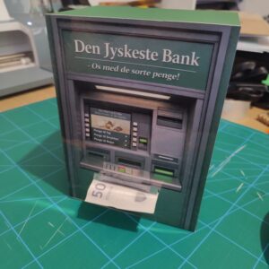 Hæveautomat til pengegave - digital skabelon til selv at printe og skære
